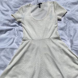 White/Cream Skater/A-line Forever 21 Dress